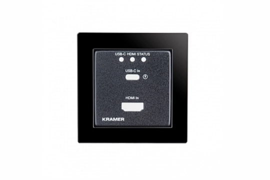 Изображение Kramer WP-20CT-EU-PANEL(B) Комплект из рамки и лицевой панели для передатчика WP-20CT/EU